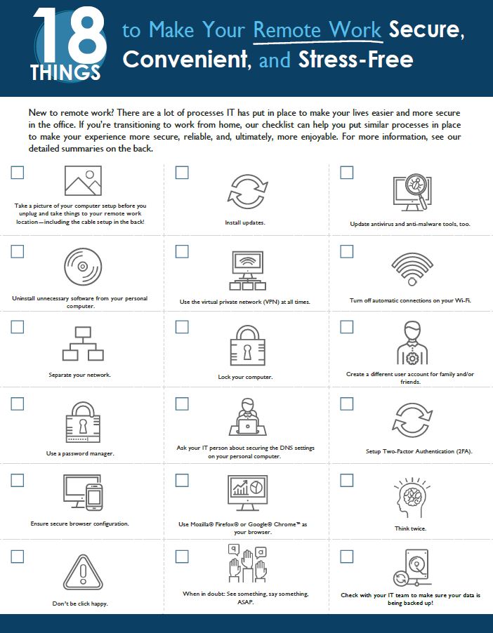 18 Things to Make Your Remote Work More Secure